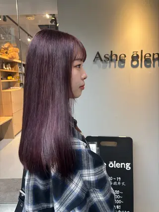 ロング Ashe　oleng所属・オモヤ ウタノのヘアスタイル