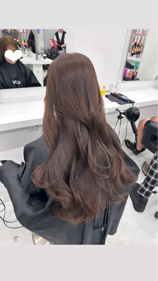 ロング カラー パーマ ヘアアレンジ メンズ キッズ ♥️韓国ヘア レイヤー♥️ゆりのヘアスタイル