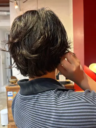 ショート パーマ 小日向 沙織のヘアスタイル