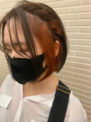 ショート カラー 駅チカ【ali'i】 アリイ花崎友美☘のヘアスタイル