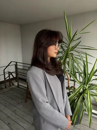 ミディアム カラー ⭐️海外レイヤー＆ ハイライト⭐️のヘアスタイル