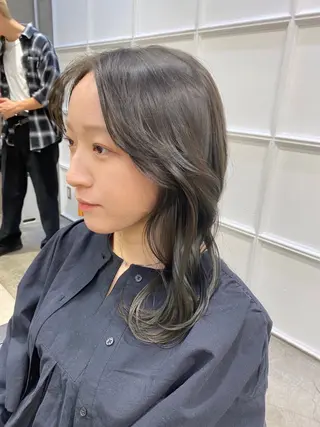 カラー Ms.CHARM所属・透明感カラー🌿 グレージュ🐺陽介のヘアスタイル