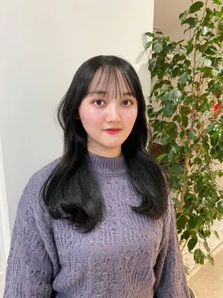 カラー AO所属・RISAKO 艶髪モテヘア🎀府中のヘアスタイル