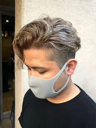 ショート カラー パーマ ヘアアレンジ メンズ 💎髪質改善特化💎 RUITOのヘアスタイル