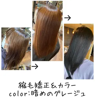 ロング カラー パーマ ハイライト/インナー /ブリーチ/レイヤーのヘアスタイル