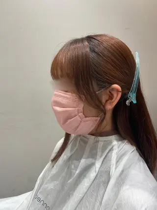 ロング カラー ヘアアレンジ 小野寺瑞希 /最小顔カットのヘアスタイル