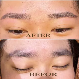 アイブロウ 艶カラー 藤澤さくらのマツエク・マツパデザイン