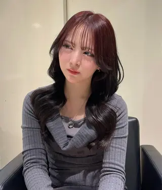 ロング 髪質改善/透明感カラ ー/レイヤー/あやはのヘアスタイル