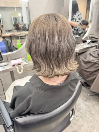 ミディアム カラー 髪質改善＆艶カラー Zina💋池袋のヘアスタイル