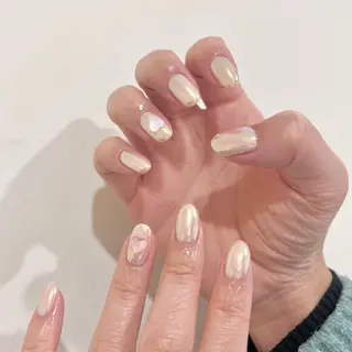 ネイル 🎀チーク/ちゅるん 🫧chisa🎀のネイルデザイン