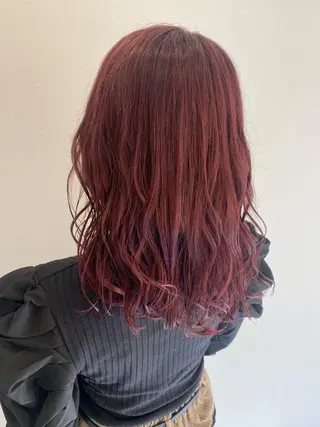 セミロング カラー 💘韓国カラー💘 クルミのヘアスタイル