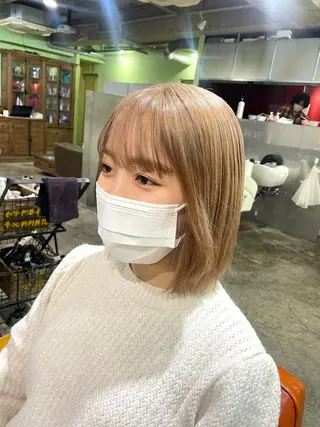 ショート カラー ボブヘアカット Rikapi❤️のヘアスタイル