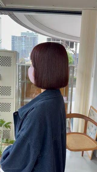 ミディアム カラー まなみ/ PORT SALONのヘアスタイル