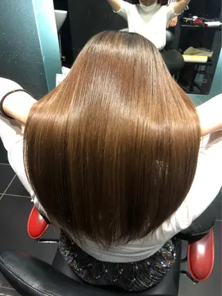 ロング 縮毛矯正専門家 大桃史朗のヘアスタイル