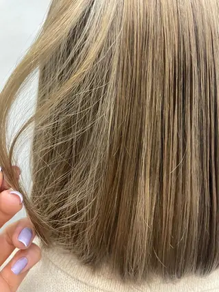 セミロング カラー muku所属・レディースカット モデル/ayunaのヘアスタイル