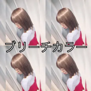 ミディアム カラー 外苑前NO.1艶髪 透明感カラーのヘアスタイル