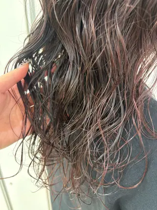 ロング カラー パーマ CREA渋沢 モデル募集🌺アイナのヘアスタイル