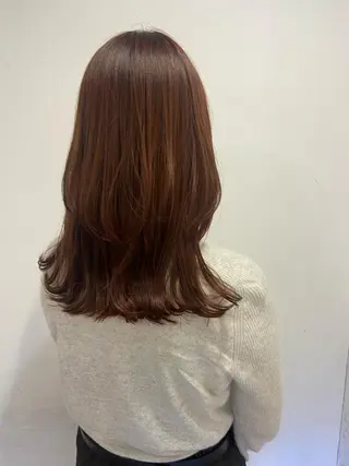 ロング カラー ヘアアレンジ satsuki 暖色・ブラウンカラーのヘアスタイル