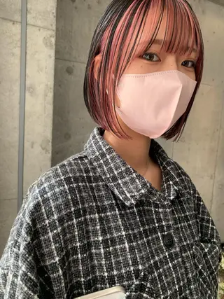 ショート カラー SAKURA 原宿所属・なかの たくみのヘアスタイル