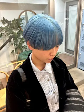 ショート カラー ハイトーン/ラベンダ ー/ユイナ🪄のヘアスタイル