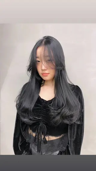 ロング カラー レイヤー/柔色 カラー/SAkiのヘアスタイル