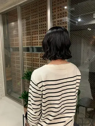 ショート パーマ ボブパーマコテ巻き風 パーマNo1深江秀平のヘアスタイル