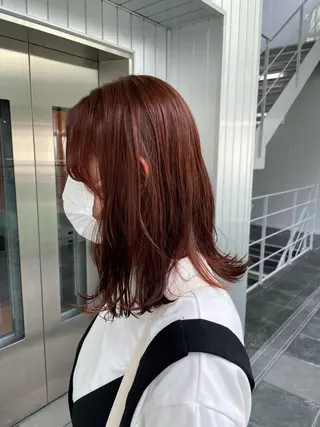 ミディアム 栄　mighty by H所属・不破一輝/栄/矢場町 ボブ/レイヤー/艶髪のヘアスタイル