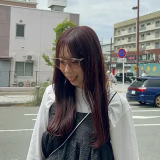 ロング カラー 𓍯暖色/韓国風 田中沙羅‎𓍯のヘアスタイル