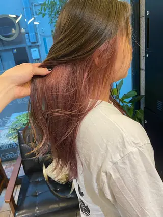 セミロング カラー 西田辺/ タカスナオヤのヘアスタイル