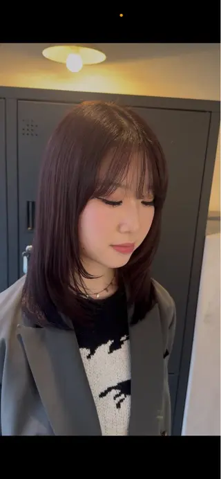 ミディアム 渡澤 ななみのヘアスタイル