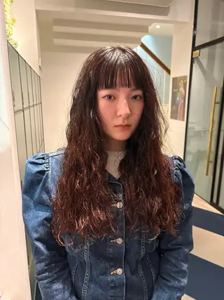 ロング パーマ La Pensee/ カスヤリクのヘアスタイル