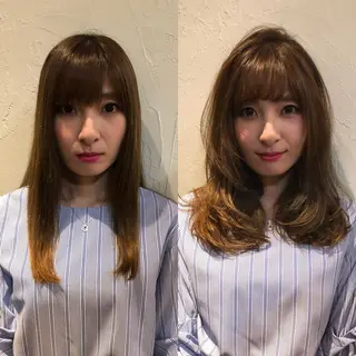 セミロング hertim所属・髪質改善縮毛矯正 専門店のヘアスタイル