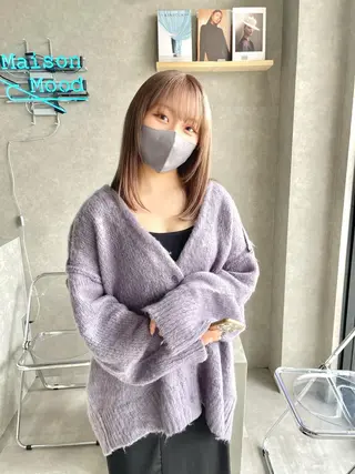 ミディアム カラー mood tatemachiのヘアスタイル