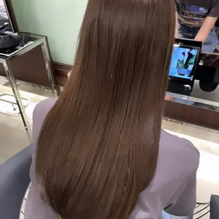 ロング ボブパーマ ♡ヨシカワハナコのヘアスタイル