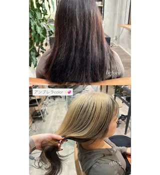 カラー 佐藤 万倫💞⭐️のヘアスタイル