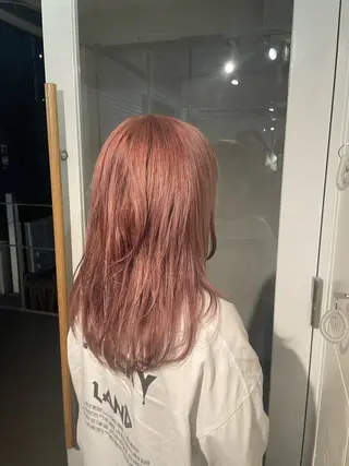 セミロング 絶対綺麗な暖色カラー 🎯あります✨増渕✨のヘアスタイル