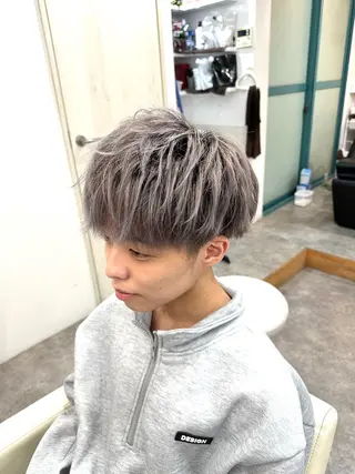 ショート カラー ヘアアレンジ メンズ SALOWIN京都河原町Suite店所属・外国人風レイヤー/ ハイトーンSHUのヘアスタイル