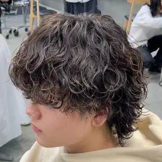 ミディアム パーマ ヘアアレンジ メンズ fifth Tokyo所属・fifth 石川 凪のヘアスタイル