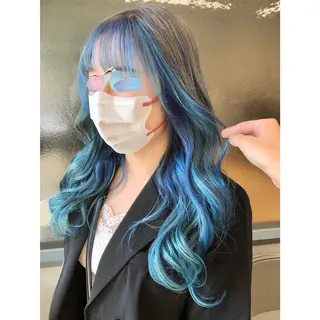 ロング カラー 推しカラー✨ オタク美容師ユウカのヘアスタイル