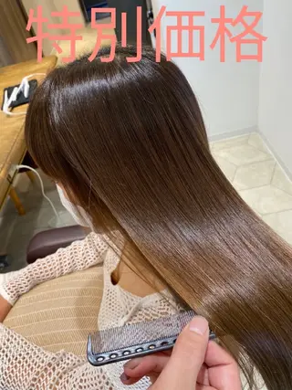 ロング カラー 深夜まで営業中‼️ レム髪質改善のヘアスタイル
