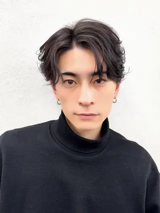 ショート パーマ メンズ フェザーパーマ浦和 スパイキーショートのヘアスタイル