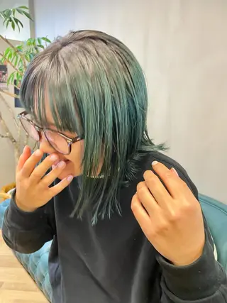 ミディアム カラー パーマ ヘアアレンジ メンズ キッズ ネイル マツエク・マツパ tatsumi/ボブ ウルフ/レイヤーのヘアスタイル