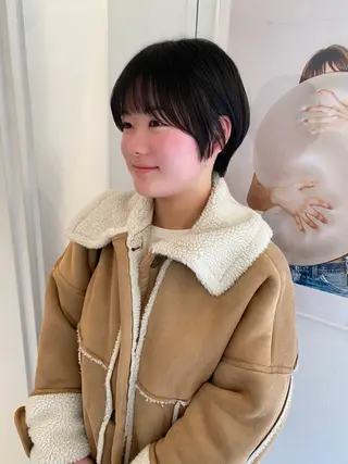 ショート riria/ボブ /ブラウンカラー🎀のヘアスタイル