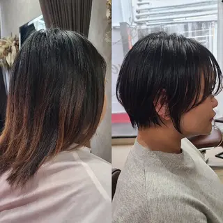 ショート 西田 理沙のヘアスタイル