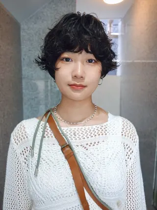 ショート パーマ ヒカル/ミディアム パーマ/ロングパーマのヘアスタイル