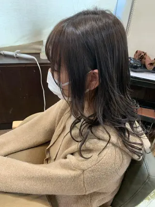 セミロング カラー 中野  淳のヘアスタイル