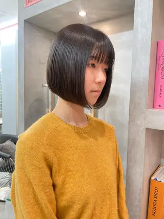 ショート Misaki /ボブ/縮毛矯正のヘアスタイル