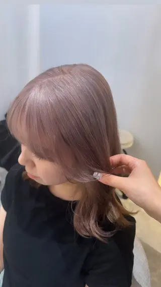 ミディアム カラー 赤み無し柔らかカラー 【梅田】madokaのヘアスタイル