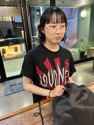 ショート パーマ 千葉 郁也のヘアスタイル