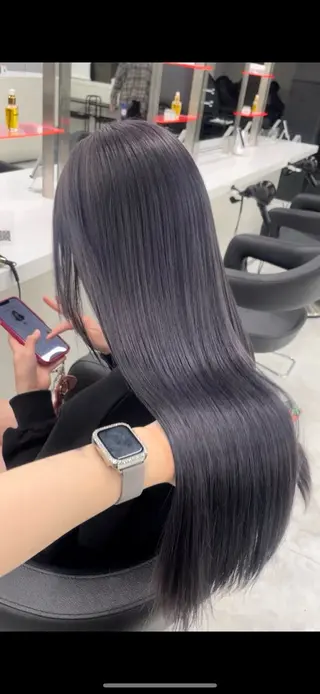 ロング カラー 大人っぽ韓国🤍ブリ ーチ/mitsukiのヘアスタイル